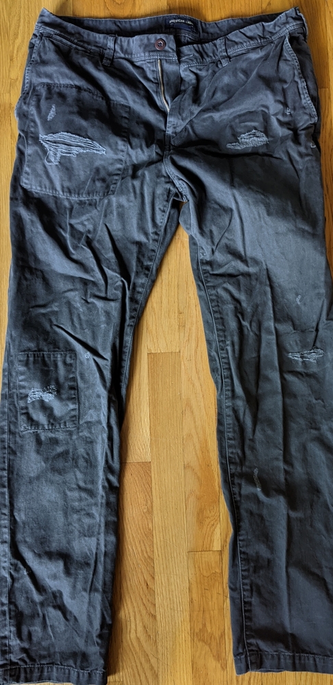 American eagle black khakis 36 x 36